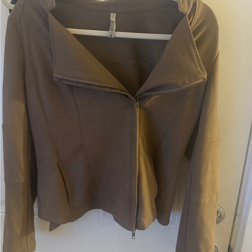 Women's Brown Faux Suede Jacket